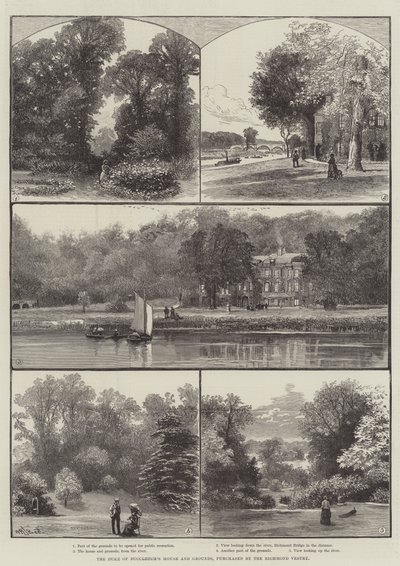 Het Huis en de Gronden van de Hertog van Buccleuch, gekocht door de Richmond Vestry door William Henry James Boot