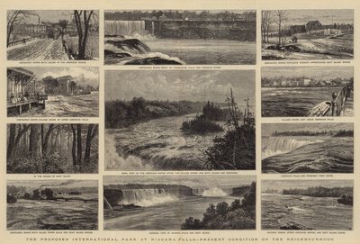 Het Voorgestelde Internationale Park bij de Niagara Watervallen, Huidige Toestand van de Buurt door William Henry James Boot