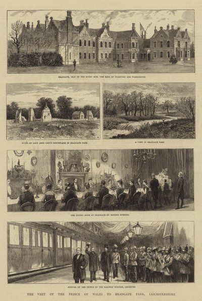 Het Bezoek van de Prins van Wales aan Bradgate Park, Leicestershire door William Henry James Boot