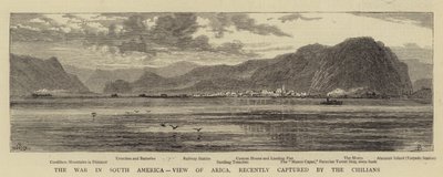 De Oorlog in Zuid-Amerika, Uitzicht op Arica, recent veroverd door de Chilenen door William Henry James Boot