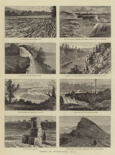Uitzichten in Minnesota, VS door William Henry James Boot