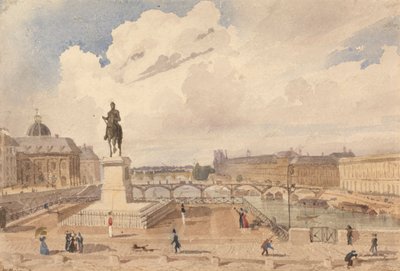 Uitzicht vanaf de Pont Neuf door William Henry Lake Price