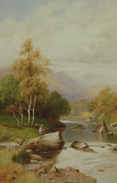 Een Rustige Plek in de Festiniog Vallei, Wales, 1909 door William Henry Mander