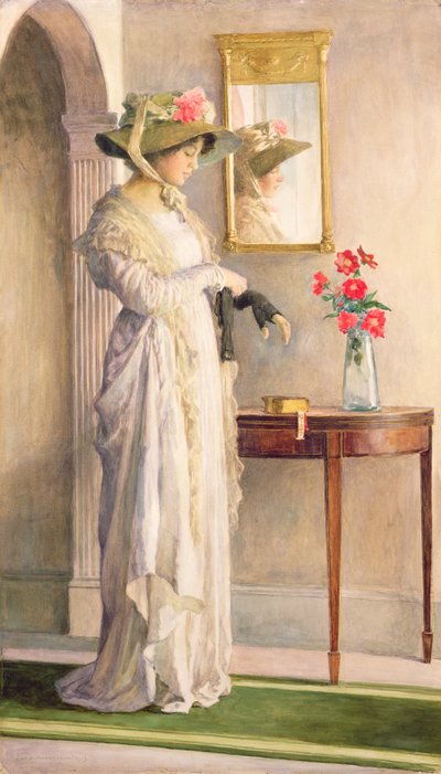 Een moment van reflectie, 1909 door William Henry Margetson