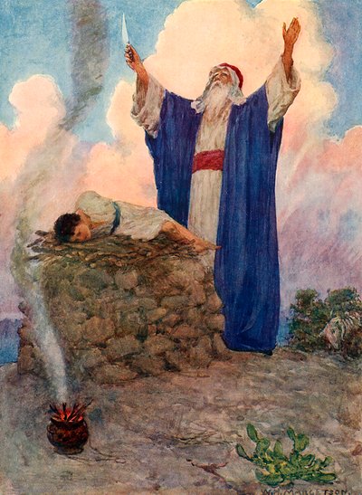 Abraham en Isaak op de Berg Moria door William Henry Margetson