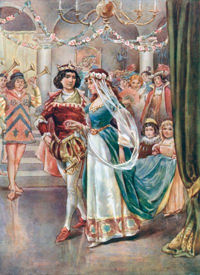 Hij smeekte haar om de bal met hem te openen door William Henry Margetson