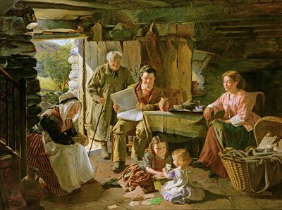Interieur van een Cottage door William Henry Midwood