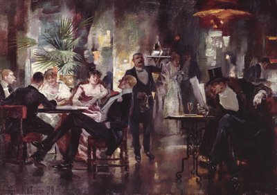 Cafe Society, 1899 door William Henry Pike