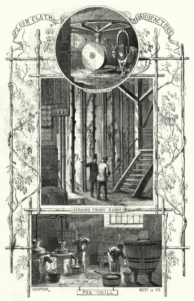 Vloerkleedfabricage door William Henry Pike