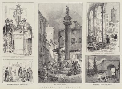Schetsen in Florence door William Henry Pike