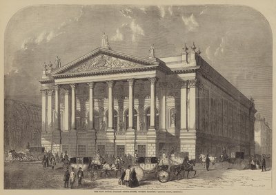 Het nieuwe Koninklijke Italiaanse operahuis, Covent Garden, Edmund Barry, architect door William Henry Prior