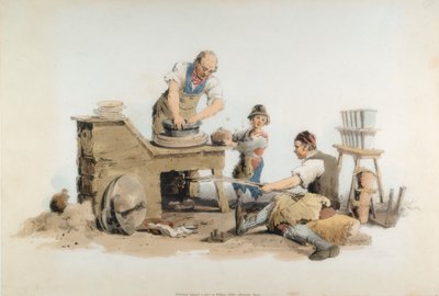 Bloempotten maken door William Henry Pyne