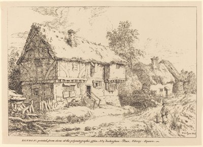 Oude huisjes door William Henry Pyne