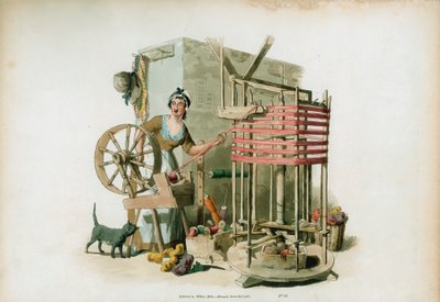 De Worsted Winder door William Henry Pyne