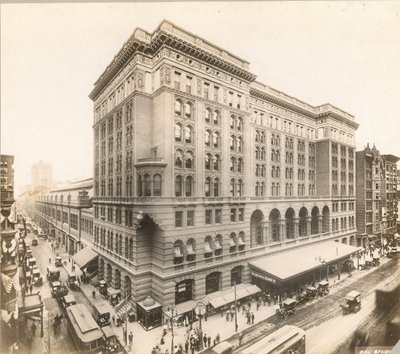 Market Street bij 12th, Philadelphia door William Herman Rau