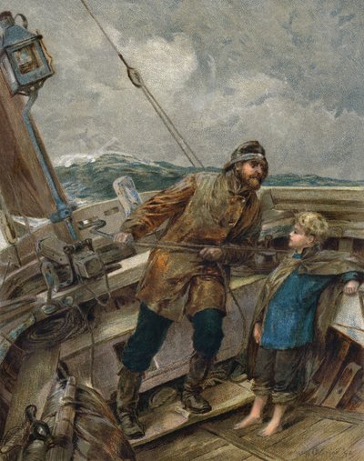 Mijn vader is aan het roer door William Heysham (after) Overend