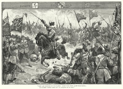 De Slag Bij Naseby door William Heysham (after) Overend