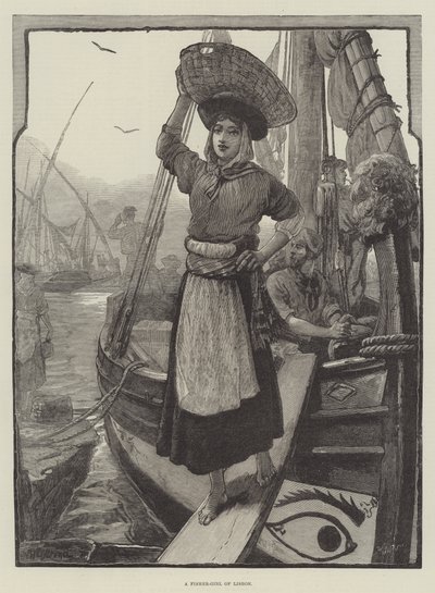 Een vissersmeisje uit Lissabon door William Heysham Overend