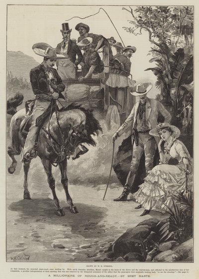 Een miljonair van Rough-and-Ready, door Bret Harte door William Heysham Overend