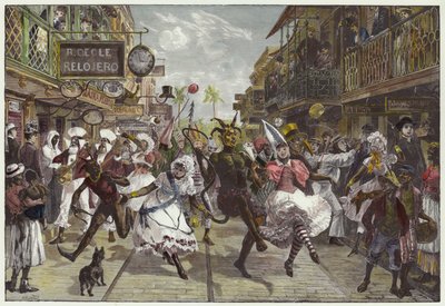 Carnaval in Port of Spain, Trinidad door William Heysham Overend