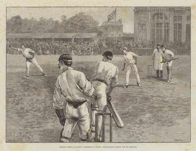 Cricketwedstrijd op Lord