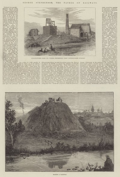 George Stephenson, de vader van de spoorwegen door William Heysham Overend