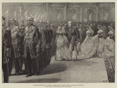 Huwelijksfeesten in Berlijn, Fakkeldans, of Fakkeldans, bij het Koninklijk Huwelijk door William Heysham Overend