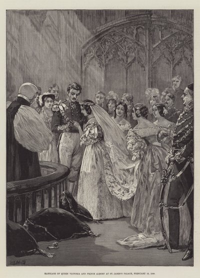 Huwelijk van Koningin Victoria en Prins Albert in St James
