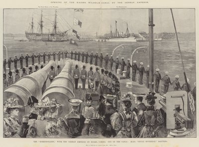 Opening van het Kaiser Wilhelm Kanaal door de Duitse Keizer door William Heysham Overend