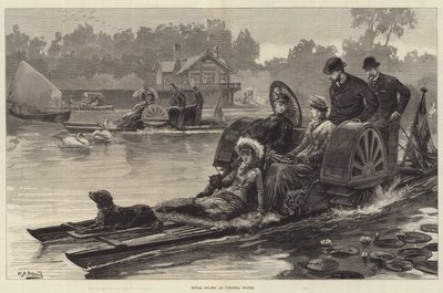 Koninklijke picknick bij Virginia Water door William Heysham Overend