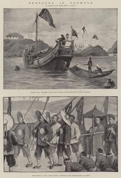 Schetsen in Formosa door William Heysham Overend
