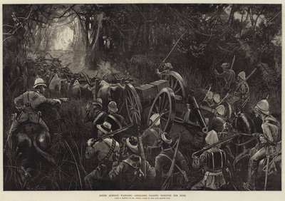 Zuid-Afrikaanse Oorlog, Artillerie die door de Bush trekt door William Heysham Overend