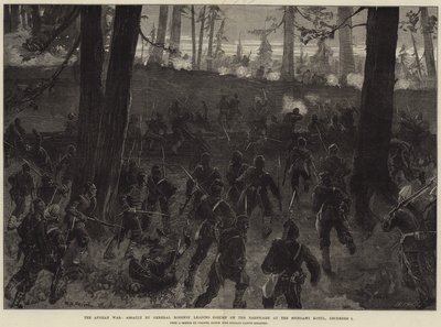 De Afghaanse Oorlog, Aanval door de Voorhoede van Generaal Roberts op de Barricade bij de Spingawi Kotul, 2 december door William Heysham Overend