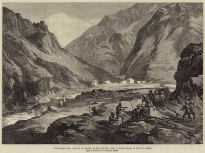 De Afghaanse Oorlog, Pas van Ali Musjid, in de Khyber, met Voorhoede van de 14e Sikhs door William Heysham Overend