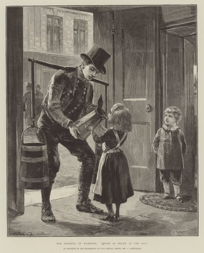 De Cholera in Hamburg, Er is Dood in de Beker door William Heysham Overend