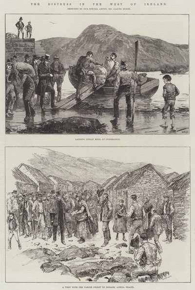 De nood in het westen van Ierland door William Heysham Overend