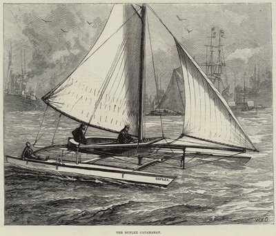 De Duplex Catamaran door William Heysham Overend