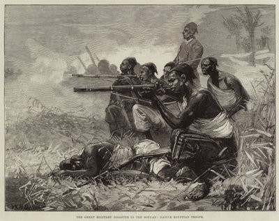De Grote Militaire Ramp in de Soedan, Inheemse Egyptische Troepen door William Heysham Overend
