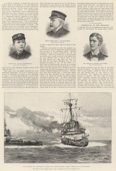 Het verlies van HMS Victoria door William Heysham Overend