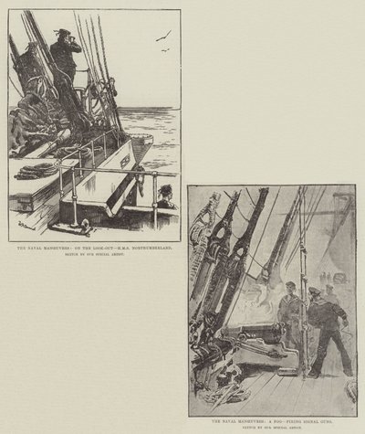 De marine-oefeningen door William Heysham Overend