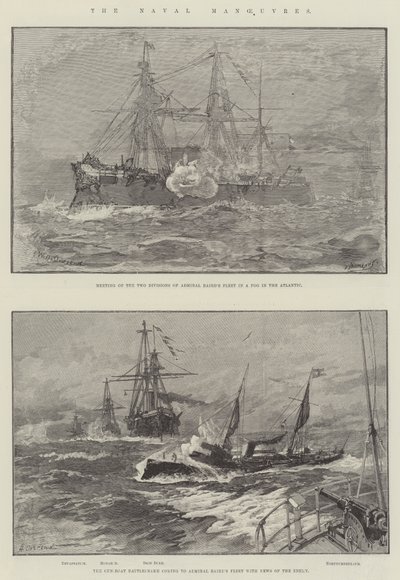 De Marine Manoeuvres door William Heysham Overend