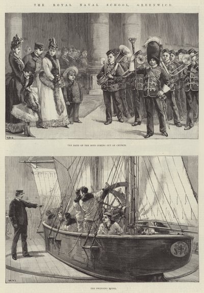 De Koninklijke Marine School, Greenwich door William Heysham Overend