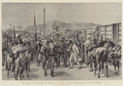 De Problemen in de Transvaal, de Ontbinding van de Boerenkrachten, en hun Vertrek per Trein uit Pretoria door William Heysham Overend