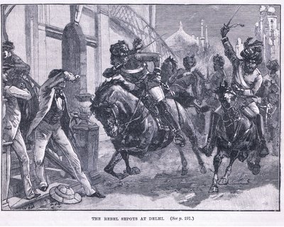 De opstandige Sepoys in Delhi 1857 AD door William Heysham Overend