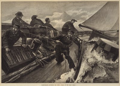 Jachtzeilen, rond de boei, haal het grootzeil in! door William Heysham Overend