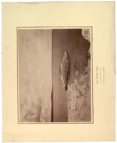 Hete Bron Kegel, in het Yellowstone Meer, 1871 door William Hicks Jackson