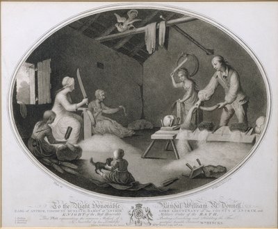 De Gewone Methode van Beetling, Scutching en Hackling van het Vlas, plaat IV van 