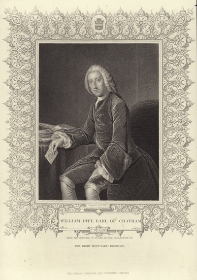 Portret van William Pitt de Oudere door William Hoare