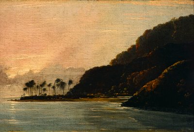 Een uitzicht op Point Venus en Matavai Bay door William Hodges