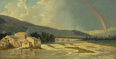 Otley Brug op de Rivier Wharfe door William Hodges